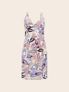 Fialová, Růžová barva, Penny Crused Paisley šaty