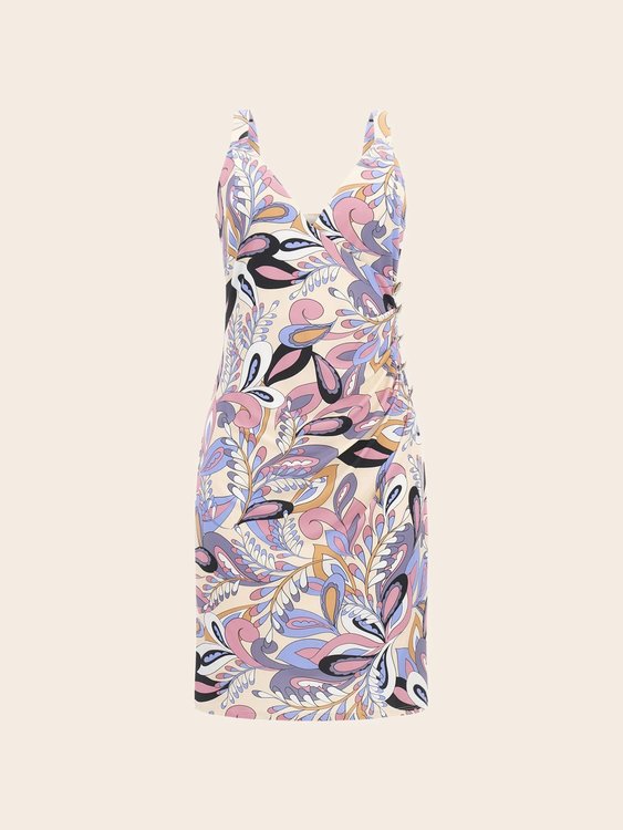 Fialová, Růžová barva, Penny Crused Paisley šaty