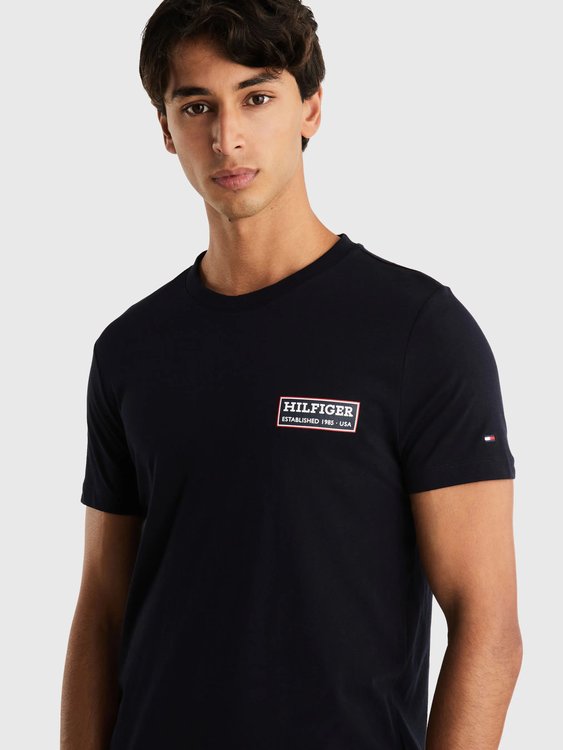 Luxusní Printed Badge triko, S, M, L, XL