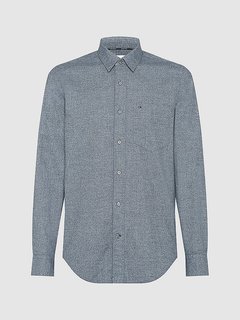 Flannel Košile Šedá barva Muži, Muži