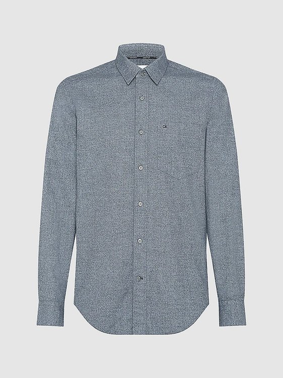 Flannel Košile Šedá barva Muži, Muži