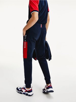 TH Tepláky Intarsia – Tommy Hilfiger, Navy barva Muži