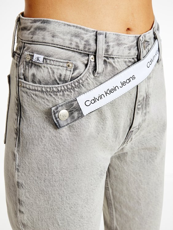 Logo mom jeans – Calvin Klein Jeans, Šedá barva Ženy, Ženy 1