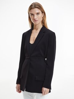 Crepe sako – Calvin Klein, Černá barva Ženy 2