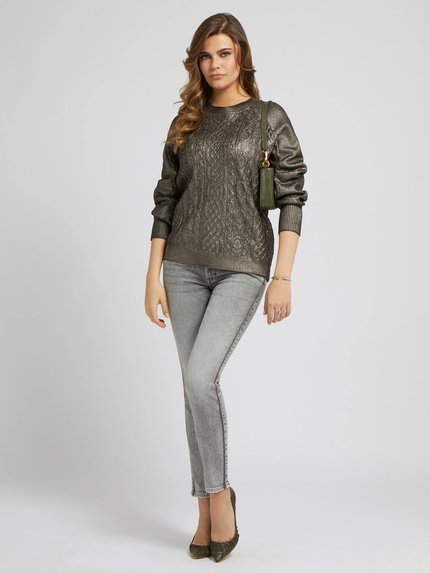 Módní Sophie svetr, Šedá barva, 2022