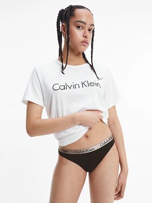 Radiant Cotton tanga 3ks – Calvin Klein Underwear, Černá, Růžová barva Ženy