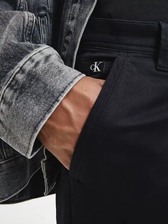 Luxusní Skinny Washed Chino kalhoty, Černá barva, 29/32, 30/32, 31/32, 32/32, 33/32, 34/32, 36/32