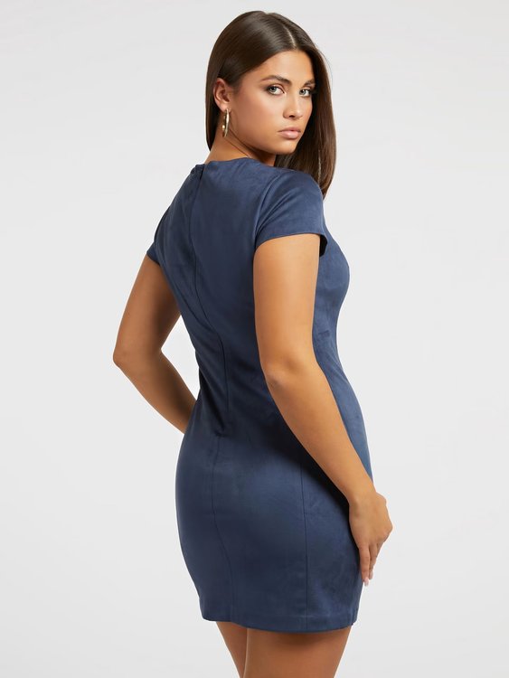 Módní Alma šaty, Modrá, Navy barva, 2023