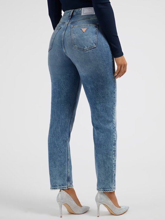 Mom jeany – GUESS, Modrá barva Ženy