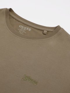 Luxusní Pima triko, Khaki, Zelená barva, M