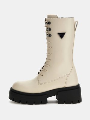 Lillian kozačky – GUESS, Krémová barva Ženy