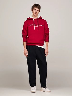 Tommy Logo mikina – Tommy Hilfiger, Červená barva Muži