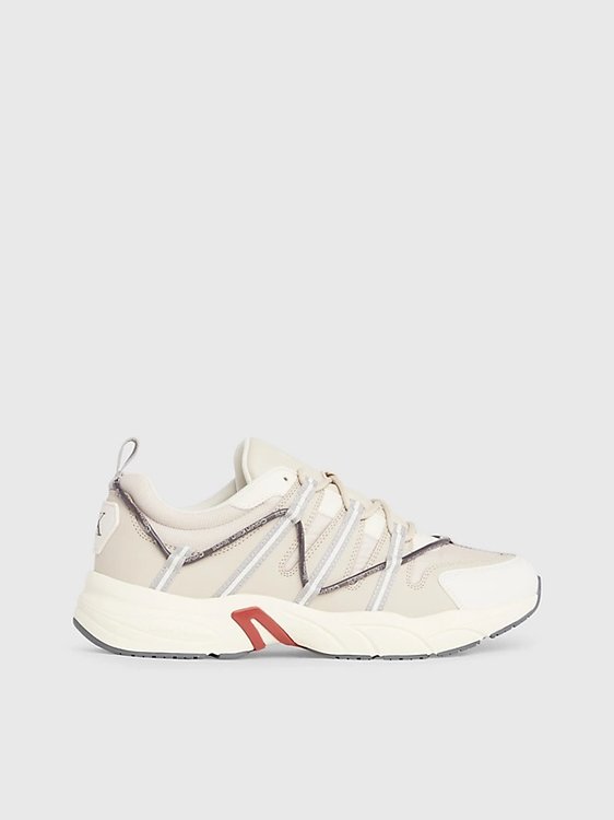 Calvin Klein Jeans – Retro Tennis tenisky, Krémová barva