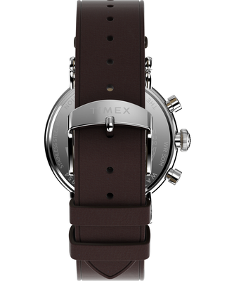 Waterbury hodinky – TIMEX, Hnědá, Stříbrná barva Muži
