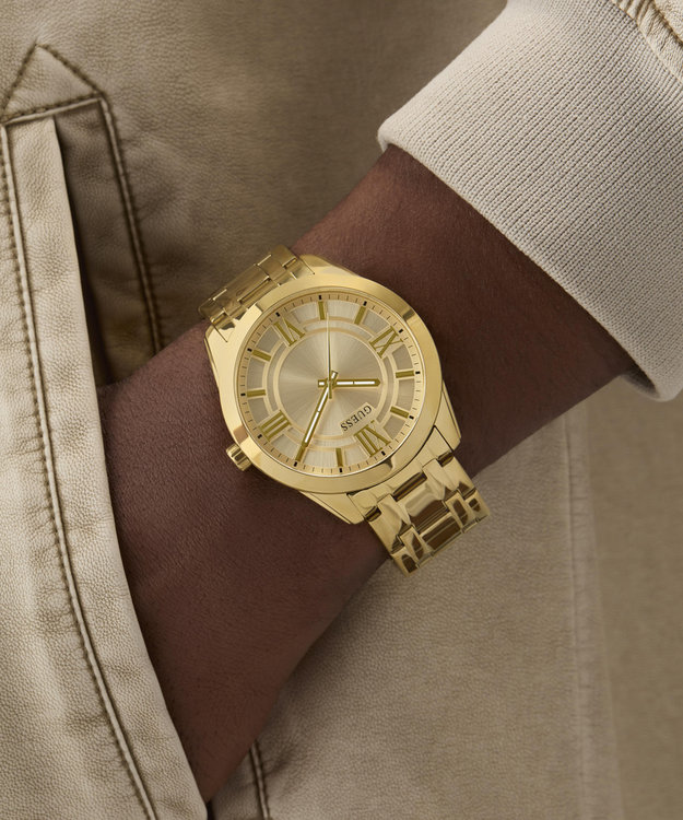 GUESS, Zlatá barva Elliot hodinky