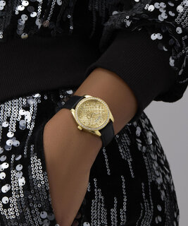 GUESS – Boa hodinky, Černá, Zlatá barva 1