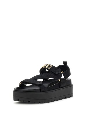 GUESS – FLJFTTFAL03-BLACK KLÍNOVÉ SANDÁLY
