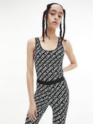 Calvin Klein Jeans – Logo body, Bílá, Černá barva