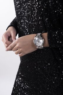 Guess – Hodinky Lady Frontier, Stříbrná barva 1