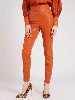 Módní Priscilla legíny, Oranžová barva, 2021