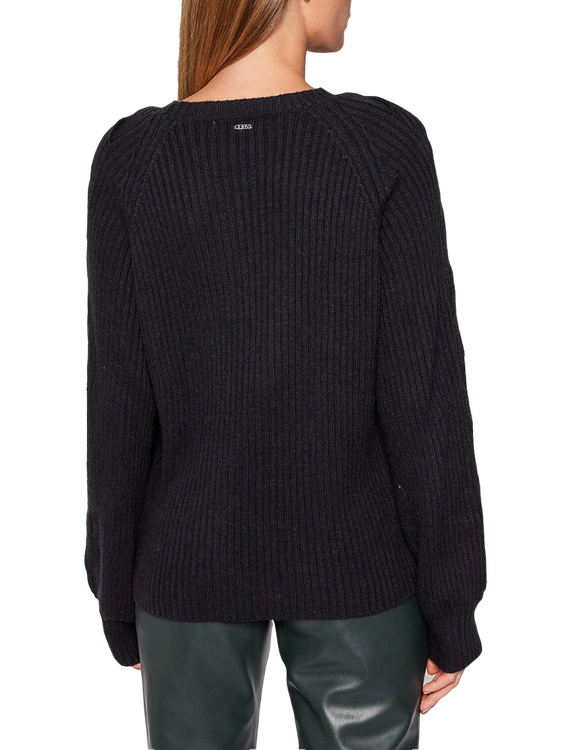 Módní Jodie svetr, Černá barva, 2021