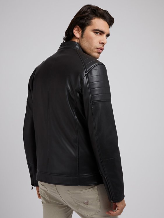 Luxusní Biker bunda, Černá barva, M, L, XL