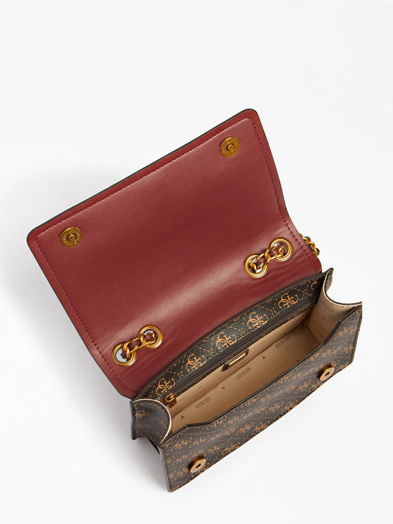 Hnědá barva, Izzy 4G logo crossbody