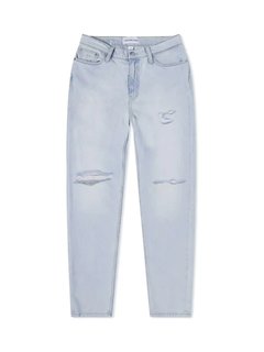 Mom jeany Modrá barva Ženy