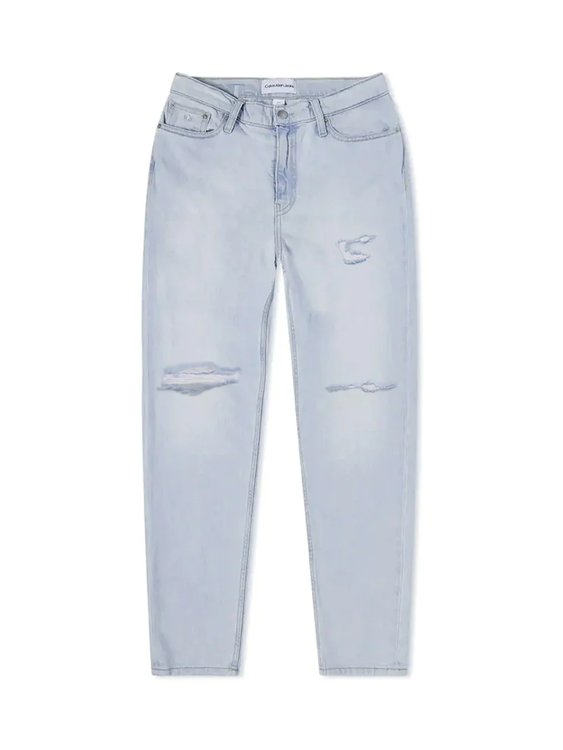 Mom jeany Modrá barva Ženy