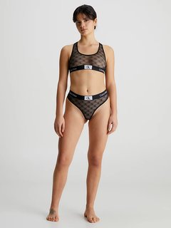 1996 Logo Lace podprsenka Černá barva Ženy