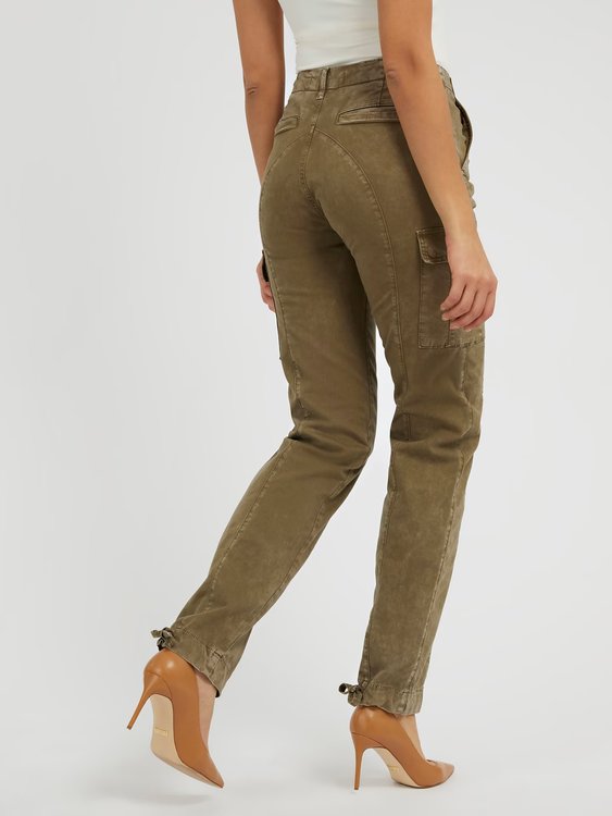 Cheri Cargo kalhoty – GUESS, Khaki barva Ženy