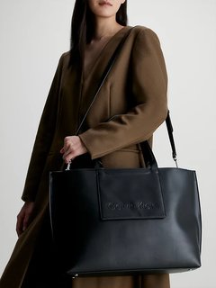 Luxusní Set Shopper kabelka, Černá barva, OS