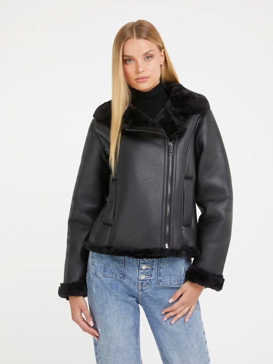 GUESS – Dafne bunda, Černá barva