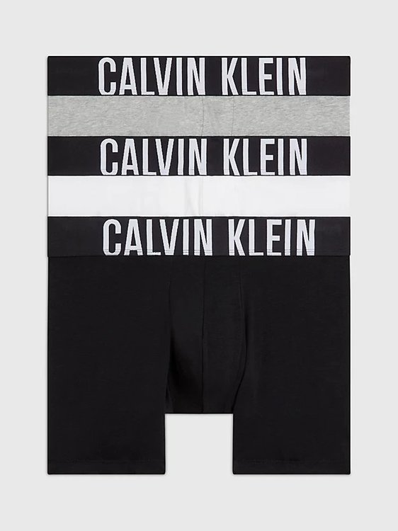 Calvin Klein Underwear – Intense Power boxery 3ks, Bílá, Černá, Šedá barva