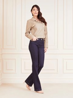 Luxusní Lola biker bunda, Béžová barva, 38, 40, 42