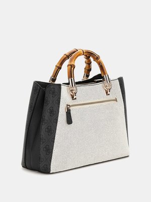 Kerima Bamboo Girlfriend střední kabelka – GUESS, Černá barva Ženy