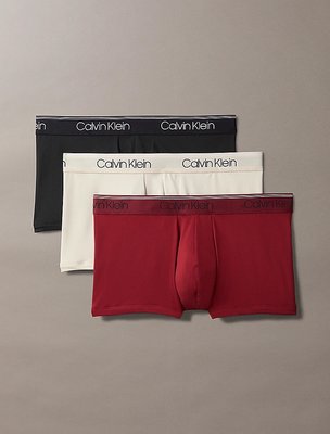 Calvin Klein Underwear – Micro Stretch boxery 3ks, Bílá, Černá, Červená barva