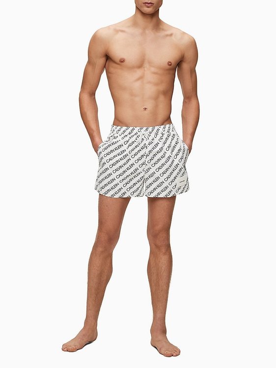 Core Solids plavky – Calvin Klein Swimwear, Bílá barva Muži