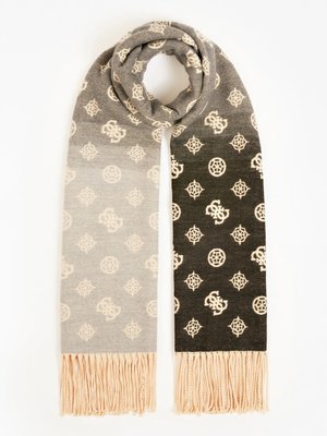 Guess – Foulard šála, Černá, Hnědá barva