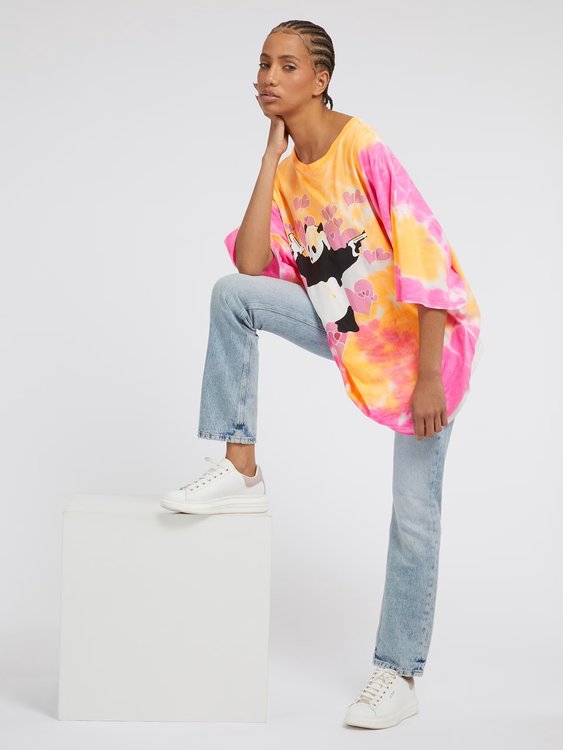 Módní Panda Lounge triko, Růžová, Žlutá barva, 2023