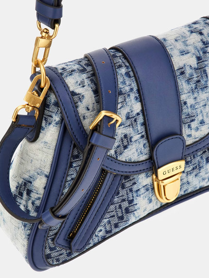 Módní Belle Vintage kabelka, Modrá barva, 2023