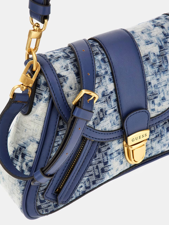 Módní Belle Vintage kabelka, Modrá barva, 2023