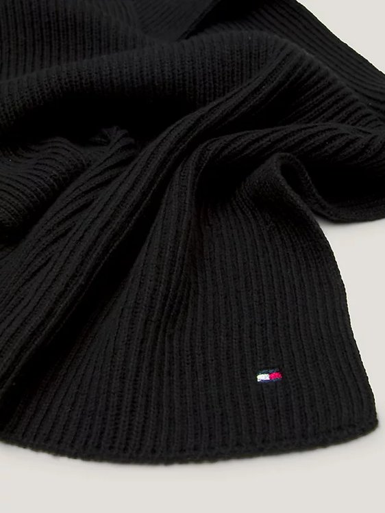 Essential Flag šála – Tommy Hilfiger, Černá barva Ženy