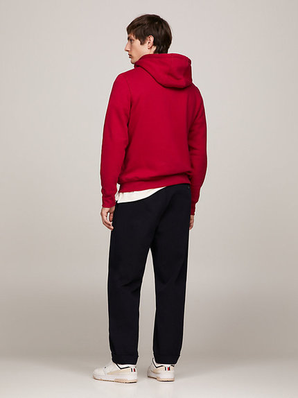 Módní Tommy Logo mikina, Červená barva, 2024