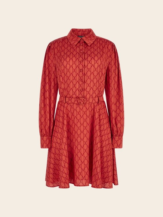 Marciano, Červená barva Monogram šaty