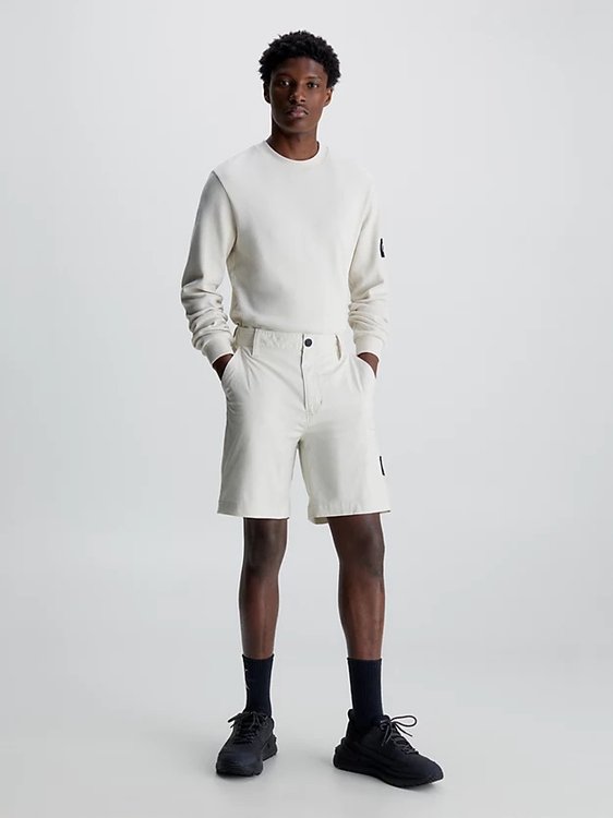 Luxusní Badge Waffle triko, Bílá barva, XS, S, M, L, XL, XXL