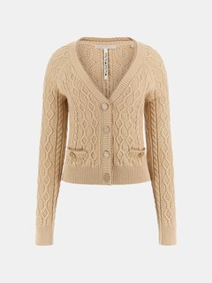 Isabelle svetr propínací Béžová barva Ženy