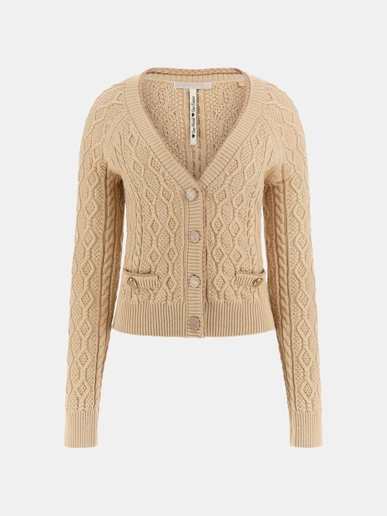 Isabelle svetr propínací Béžová barva Ženy