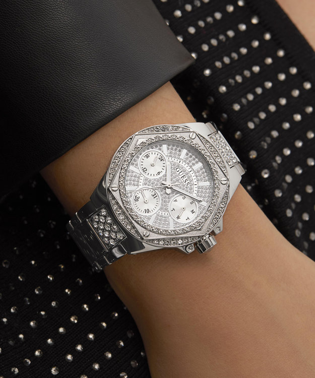 GUESS, Stříbrná barva Envy hodinky