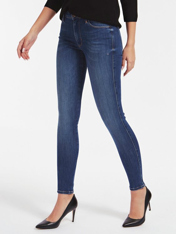 Guess – Jeans Sexy Curve, Modrá barva